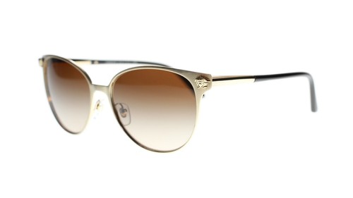 Versace Damen Sonnenbrille VE2168 133913 hellgoldfarbene/braune Gläser 57 mm