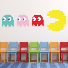 Pac Man Gaming Gamer Kids Wall Sticker WS-60219