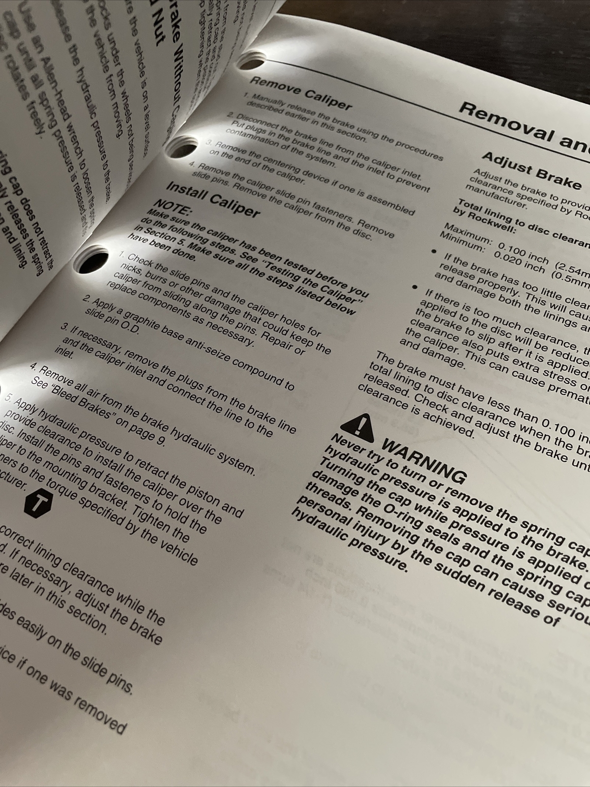 Rockwell PD-1591 Dry Disc Caliper Maintenance Manual Book Service OEM ...
