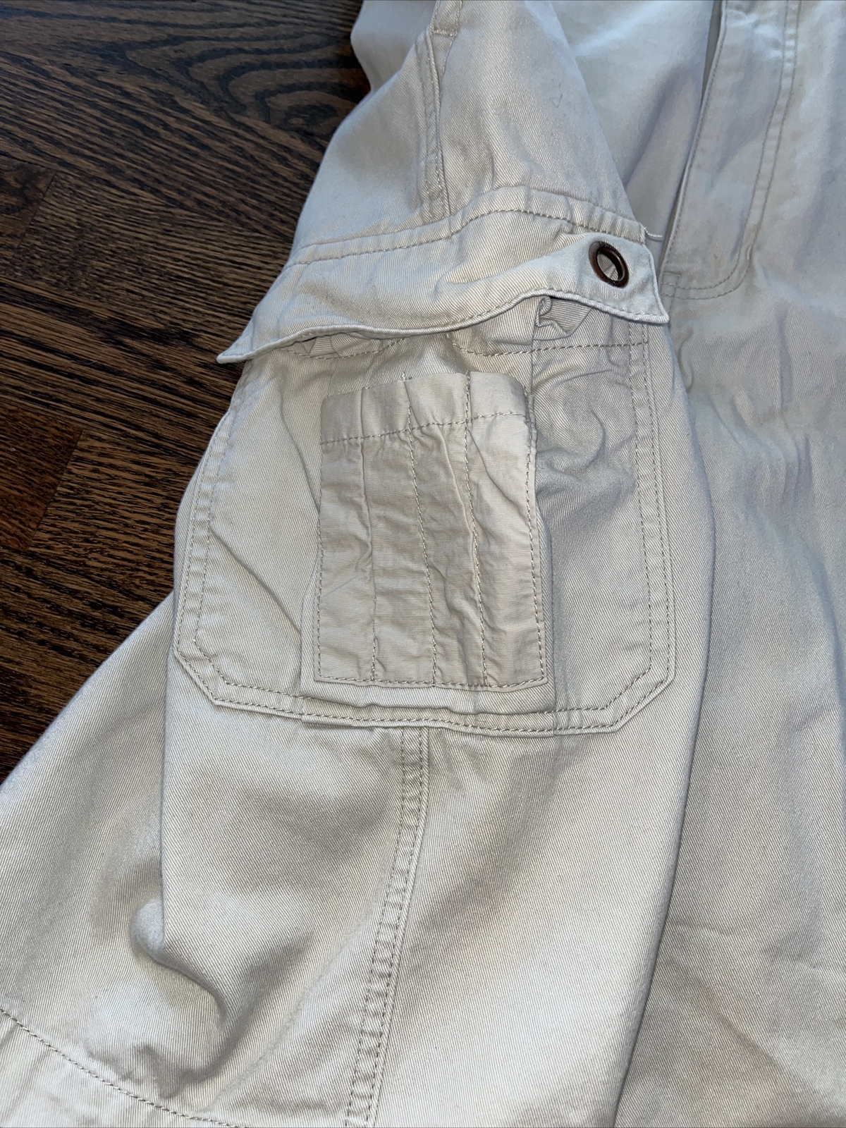 Tommy Hilfiger Jeans Vintage Cargo Shorts Beige Khaki Chinos Mens Waist 39 - View 3