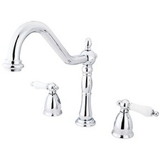 Kingston Brass Heritage 8" Center Kitchen Faucet without Deck