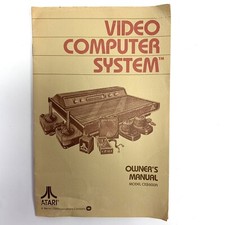 ATARI 2600 Owners Manual Video Computer System ORIGINAL VTG CX2600A Warner
