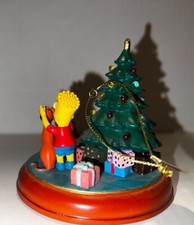Bradford Exchange Editions Simpsons Light Up Christmas Ornament SANTAS LITTLE
