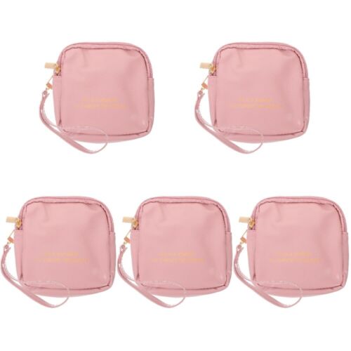 Paquete de 5 bolsas de almacenamiento de servilletas bolsas de cosméticos almohadilla menstrual - Imagen 1 de 12