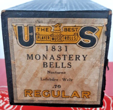 United States piano roll 1831 Monastery Bells...Nocturne