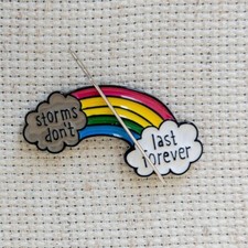 Rainbow Needle Minder, Rainbow Fridge Magnet, Rainbow Magnetic Lapel Pin