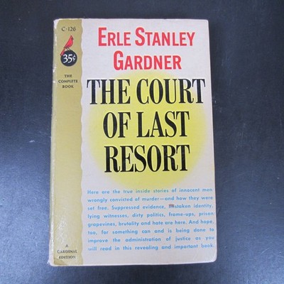 The Court of Last Resort Erle Stanley Gardner 1954 Cardinal Edition True Crime