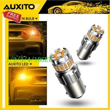 1156 Amber Yellow Led Turn Signal Indicator Parking Light Bulb Canbus 110set