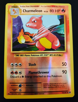 Pokemon TCG Charmeleon Evolutions #10/108 Uncommon Reverse Holo  ENG NM/LP