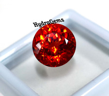 6 Ct Certified Natural Red Spinel Mahenge Tanzania Round Cut Fiery Red Gemstone