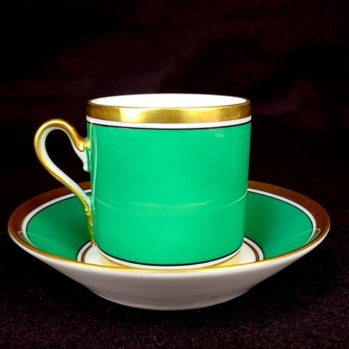 Richard Ginori Impero Set 4 tazze e piattini verdi con scatola originale - Foto 3 di 10