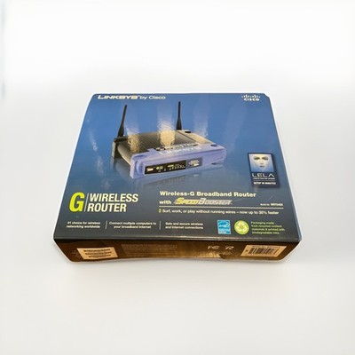 Linksys WRT54GS Wireless-G Broadband Router SpeedBooster 2.4GHz w Box