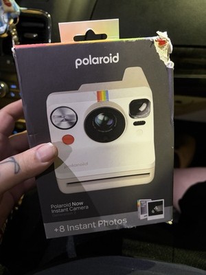 Polaroid Now Instant Camera Generation 3 White with 8 Instant Photos