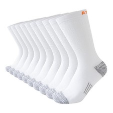JOYN E Athletic Crew Lightweight Socks Cushion Running Socks Long Performan