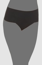 Spanx Women's Black Solid Undie-Tectable Thong Panty Size Large