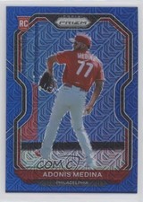 2021 Panini Prizm Blue Mojo Prizm /199 Adonis Medina #56 0y59