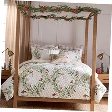 - Tinsel Tidings - Red Green White - King Quilt King/Cal King Quilt