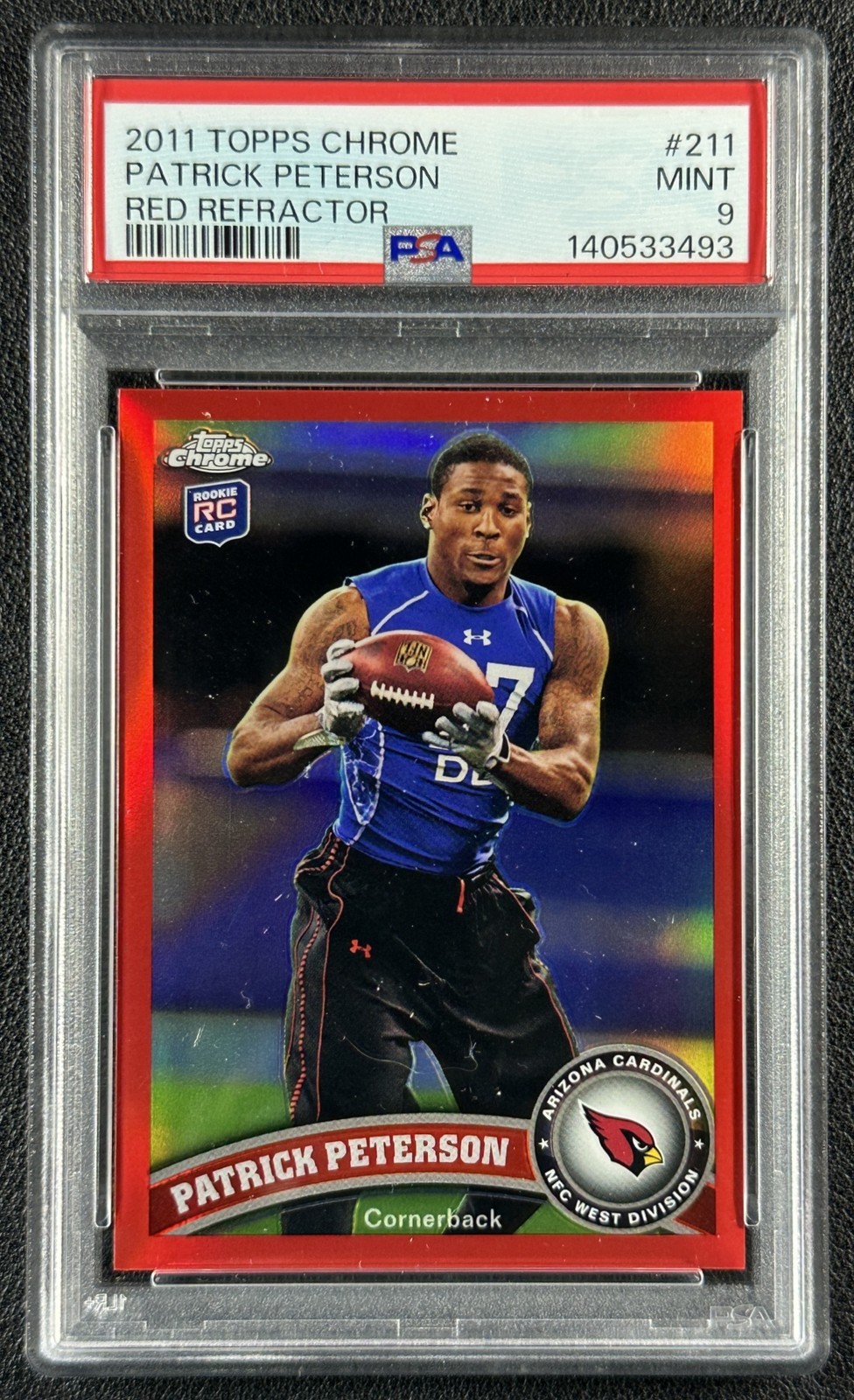 Patrick Peterson Topps Chrome #211 Red Refractor