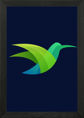 Animal Gradient Design 14 Framed Wall Art Poster Canvas Print Picture