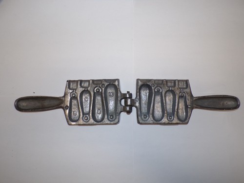 Vintage H-I 1A Lead Bank Sinker Mold - Fishing - Horrocks-Ibbotson - 5-6-8-10oz