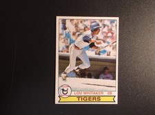 1979 Topps Baseball Lou Whitaker Card # 123