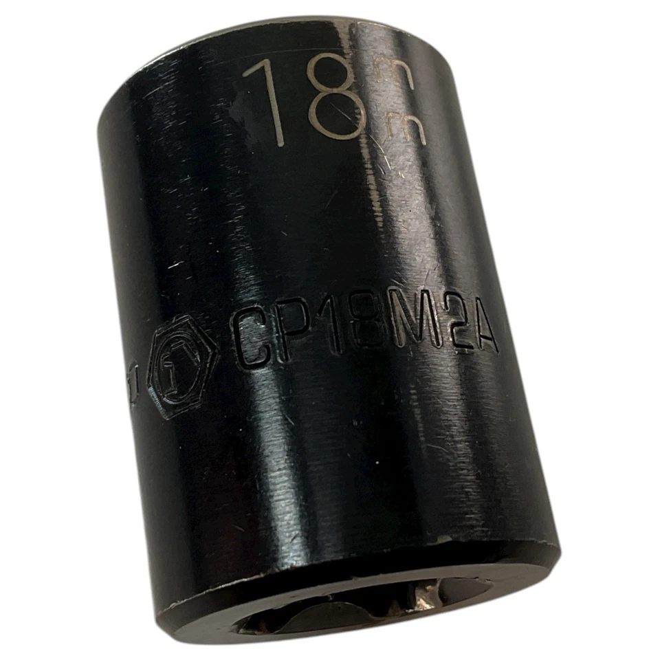 Matco CP18M2A 18mm Impact Socket 1/2" Drive 12 Point Deep Metric Mechanic Tools - Image 3 of 4
