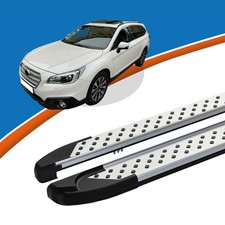 Trittbretter Schweller passend für Subaru Outback ab Baujahr 10/2014 SOMA Silber