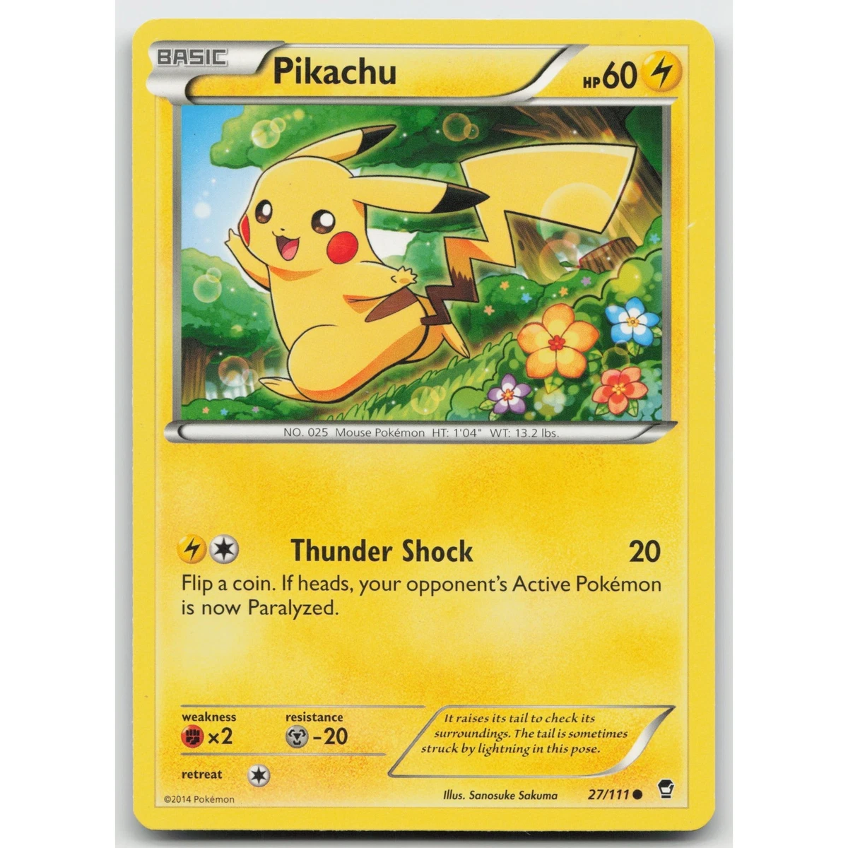 Pikachu XY-Furious Fists Pokémon TCG Individual Collectible Card