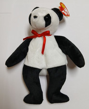TY Beanie Baby Fortune Panda 1997 DOB 12/6/97 Tagged Free Shipping    