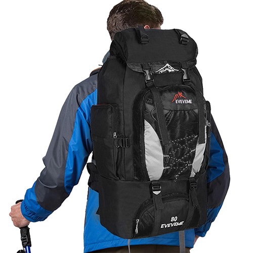 30L 60L 80L 100L Hiking Camping Backpack Waterproof Large Rucksack Luggage Bag - Picture 16 of 76