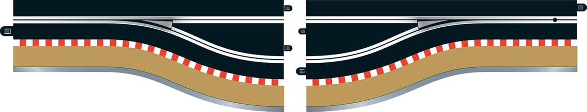 PIT LANE TRACK LEFT HAND PISTE DE STAND DIGITAL au 1/32