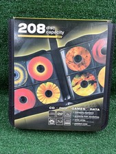 Vtg Sentry CD200 CD DVD Bluray Games 208 Disc Capacity Storage Case Black New