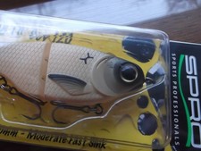 Spro KGB LilL' Guy Chad Shad 120 Glide Bait Bone