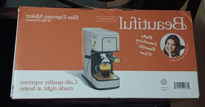 #ad Beautiful Slim Espresso Maker 20 Bar Pressure White Icing $100.00
