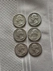 lot 1959, 1964, 1964, 1964, 1963, 1965 Silver Quarters