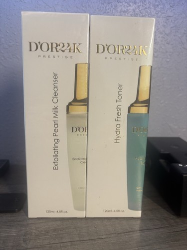 D’or24k Hydra Fresh Toner And Exfoliating Pearl Milk Cleanser Set