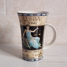 Dunoon Zodiac Libra The Scales Mug Cup Tall 15cm Jack Dadd Scotland Stoneware