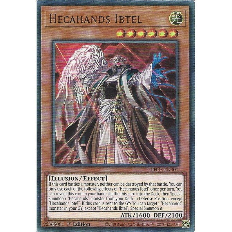 PHRE-EN001 Hecahands Ibtel : Ultra Rare Card : 1st Edition : YuGiOh TCG