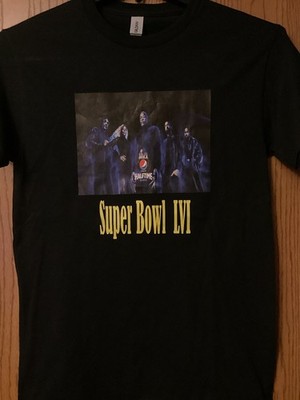 Super Bowl LVI - Halftime Show Entertainers - Black Shirt - 3D Image - S