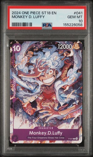 Monkey.D.Luffy (Reprint) graded PSA 10 for sale on eBay