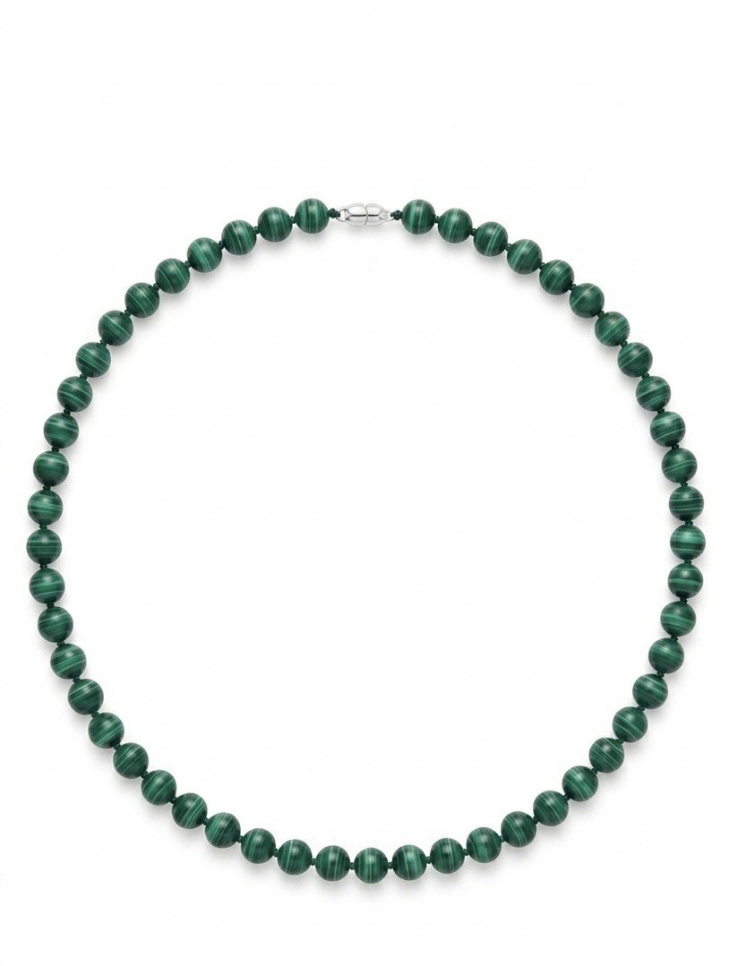 natural Malachite 6MM Round Beads necklace
