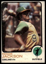 1973 Topps Reggie Jackson #255 Poor Combine Shipping