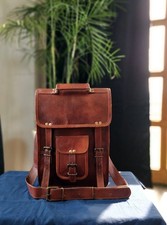 Vintage Men's Genuine Leather Laptop Briefcase Messenger Bag Handmade Satchel
