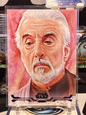 2025 Star Wars Smugglers Outpost Count Dooku Stellar Art Card Purple /10 TZ