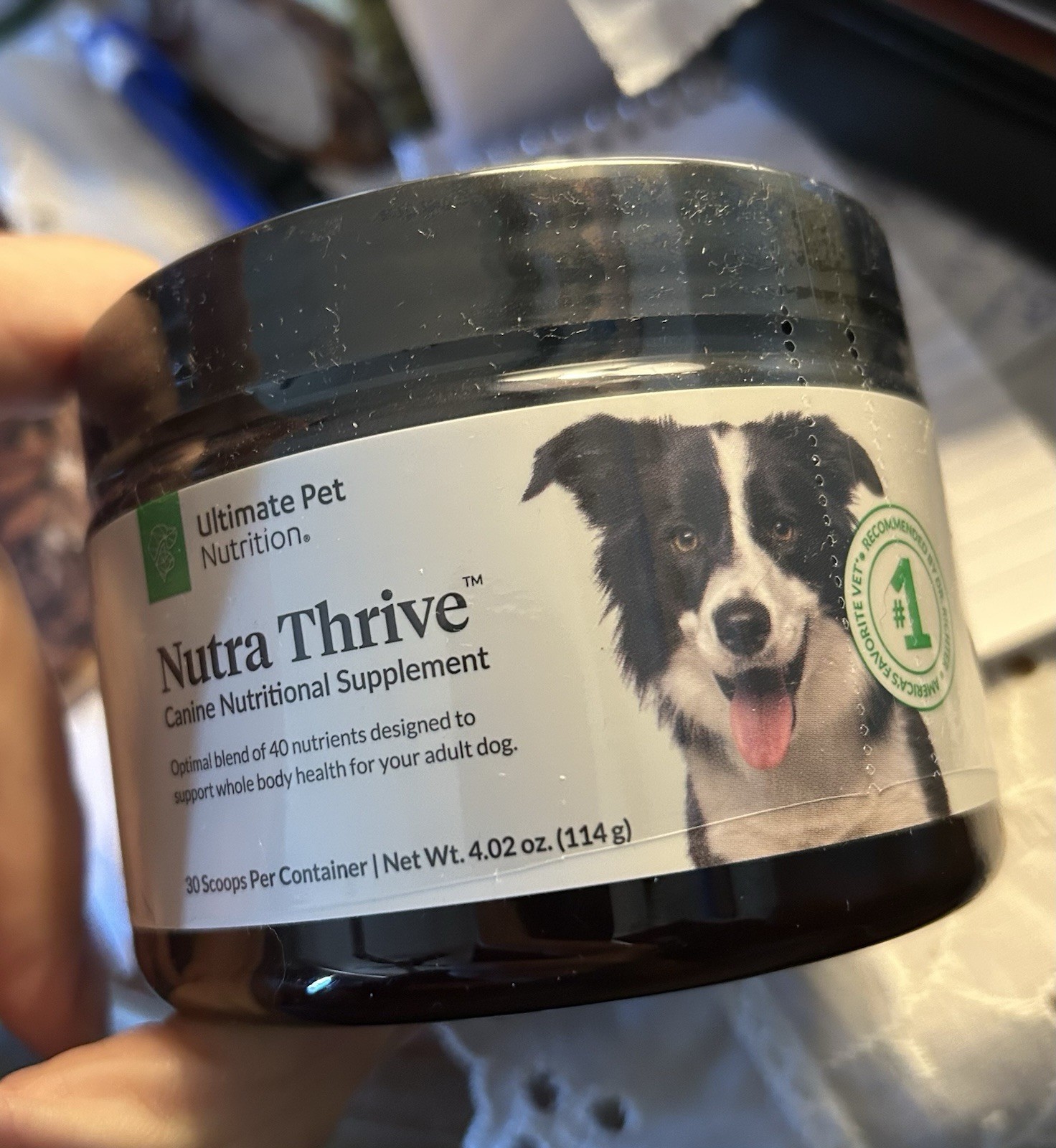 Nutra Thrive Canine Supplement Powder Probiotics, Vitamins & Nutrients for Dog