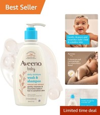 Hypoallergenic Baby Body Wash  Shampoo, Tear-Free with Oat Extract - 12 fl oz