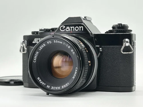 [Exc+5] Canon AV-1 35mm SLR Film Camera + FD 50mm f1.8 S.C. Lens From JAPAN