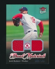 2007 Ultra DUAL MATERIALS (Dual Relic) -JOSH BECKETT (Boston Red Sox) /150