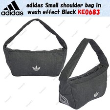 adidas Small shoulder bag in wash effect Black KE0683