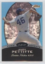 2008 Topps Finest Moments Blue Refractor 179/299 Andy Pettitte #FM-AP 4at